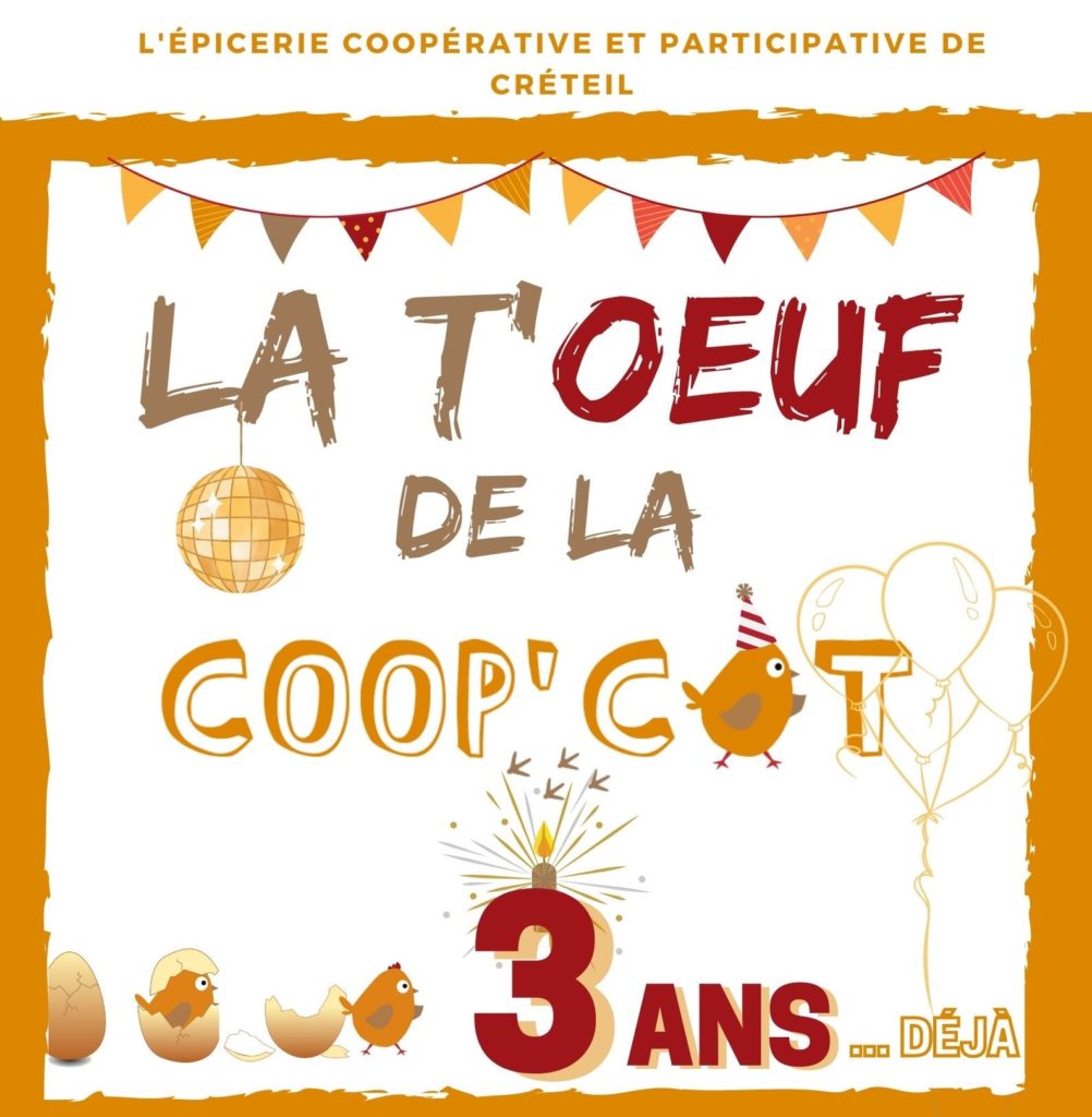 3ème bougie déjà pour la Coop'Cot !